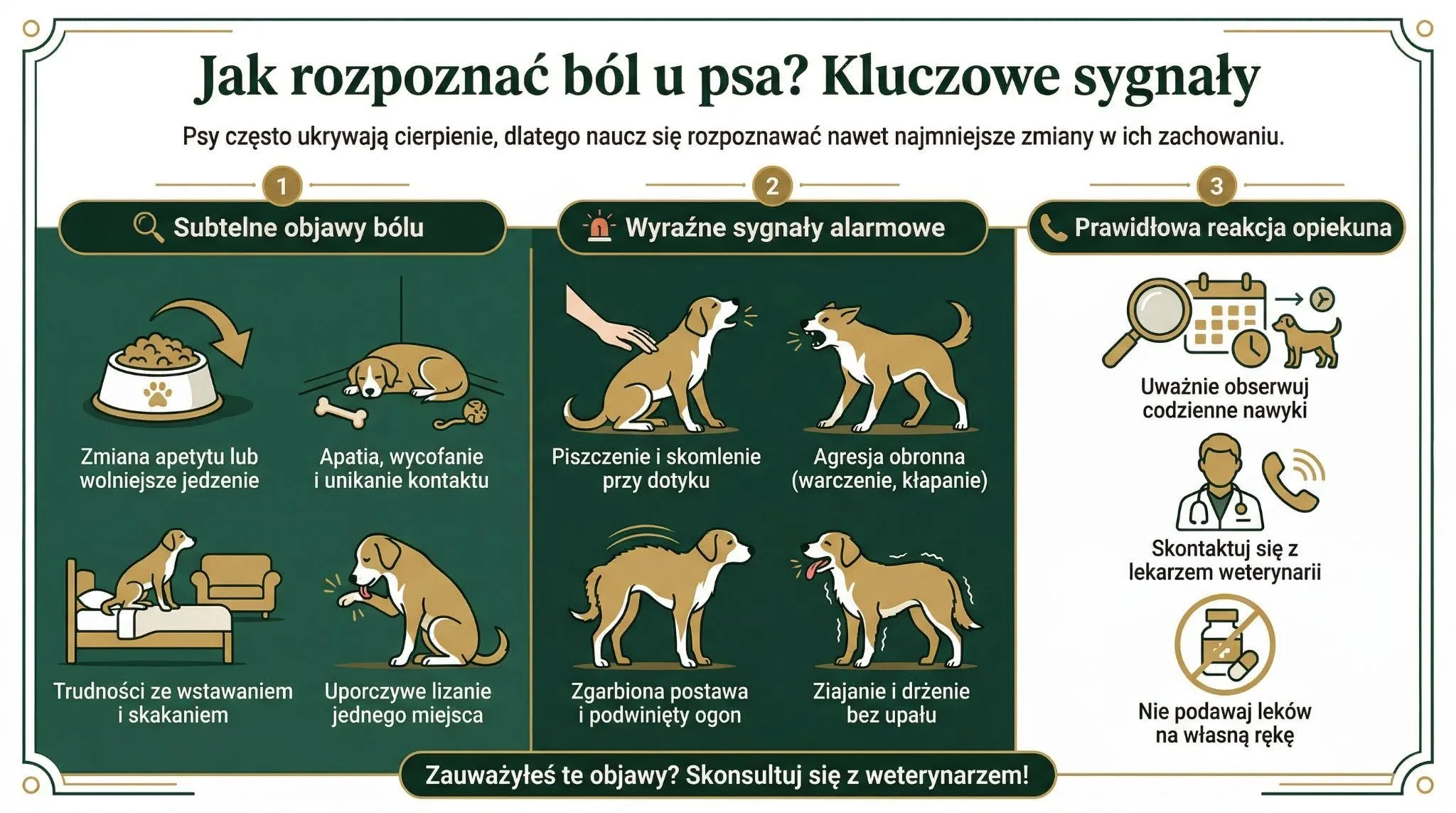 Jak rozpoznać ból u psa? Kluczowe sygnały