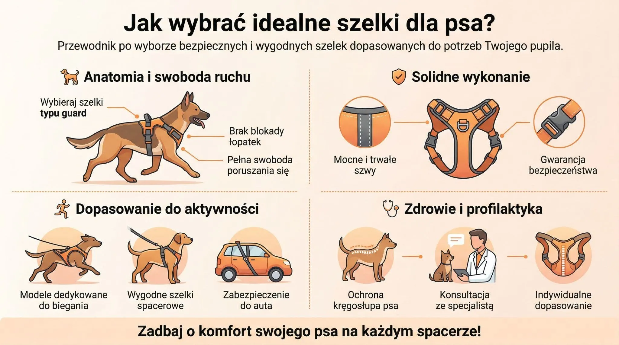 Jak wybrać idealne szelki dla psa?