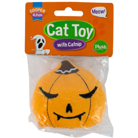 Cooper & Pals Dynia Halloween Zabawka szeleszcząca z kocimiętką dla kota 8 cm
