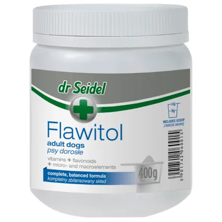 Suplement diety Dr Seidel Flawitol dla psów dorosłych proszek 400 g