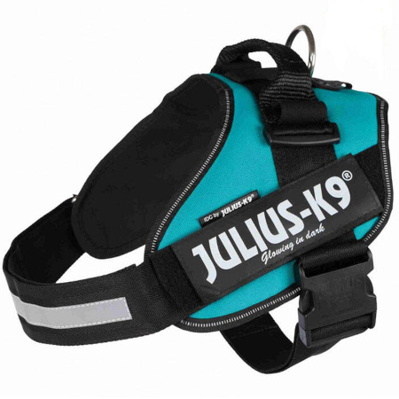 Trixie szelki Julius-K9® IDC petrol 2/L–XL: 71–96 cm/50 mm