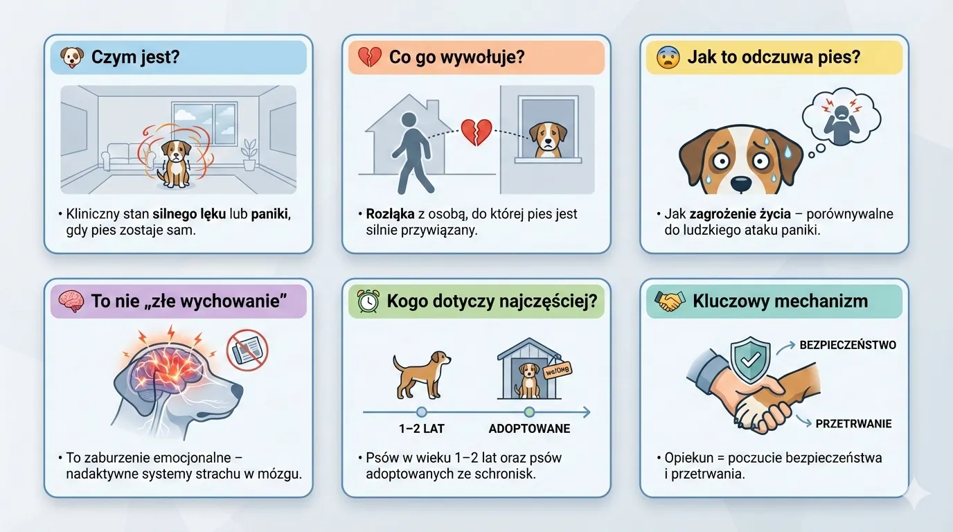 Czym jest lęk separacyjny u psa?