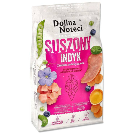 Karma suszona dla psa Dolina Noteci Premium indyk 9 kg