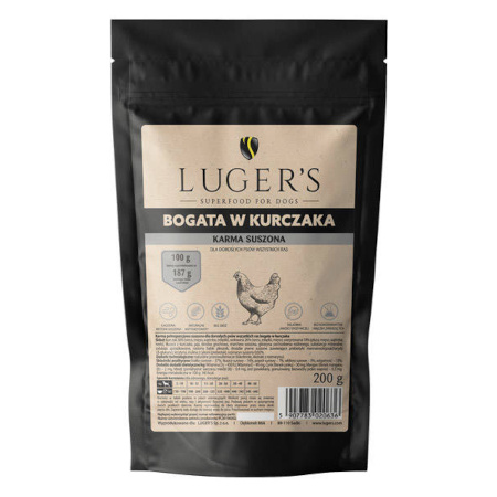 Luger’s karma suszona dla psa bogata w kurczaka 200 g