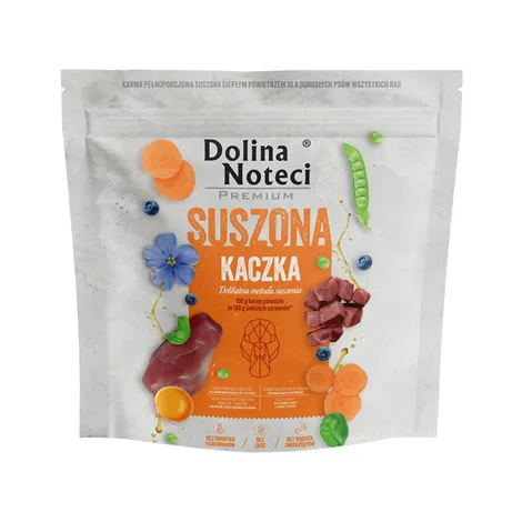 Karma suszona dla psa Dolina Noteci Premium kaczka 1 kg