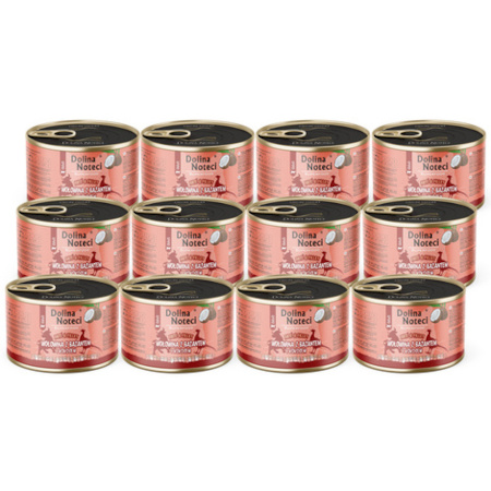 Mokra karma dla kota wołowina z bażantem i kokosem Dolina Noteci Superfood Pasztet & Filet zestaw 12 x 185 g