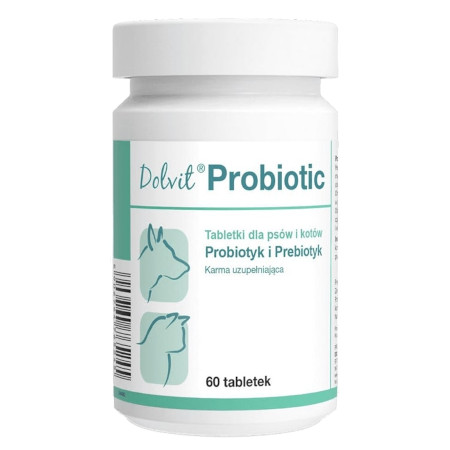 Dolfos Suplement diety Dolvit Probiotic dla psa i kota 60 tabletek