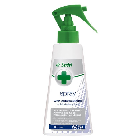 Dr Seidel Spray z chlorheksydyną dla psa i kota 100 ml