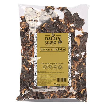Natural Taste Naturalny przysmak gryzaki dla psa serca z indyka 600 g