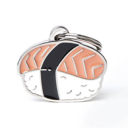 Zawieszka Adresówka Identyfikator z grawerem dla psa i kota sushi