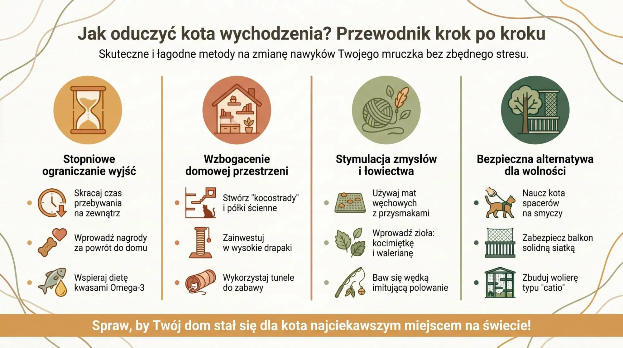 Jak oduczyć kota wychodzenia? Przewodnik krok po kroku