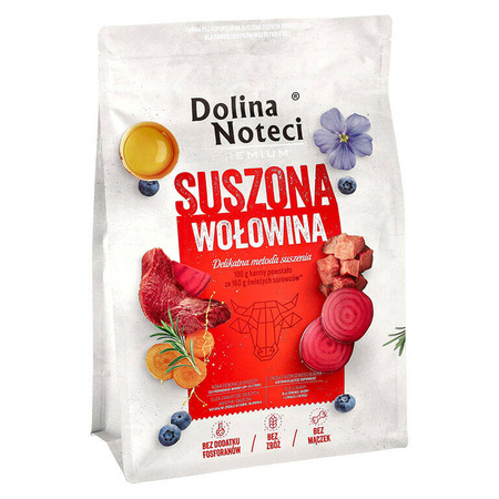 Karma suszona dla psa Dolina Noteci Premium wołowina 3 kg