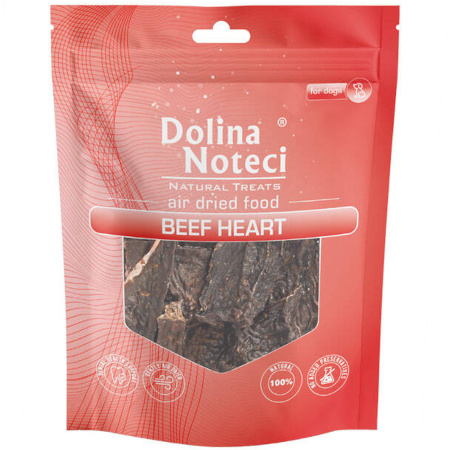 Dolina Noteci Natural Treats Beef Heart serce wołowe przysmak dla psa 100 g