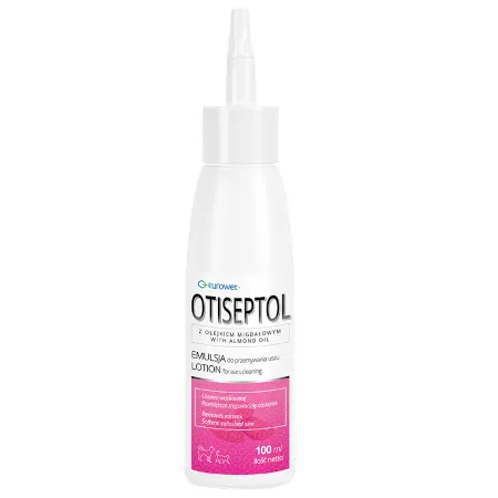 Eurowet Otiseptol Płyn do przemywania uszu psa i kota 100 ml