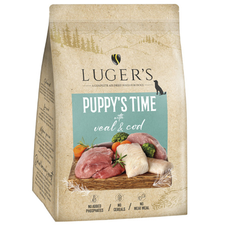 Luger’s Puppy's Time karma suszona dla psa szczeniaka cielęcina i dorsz 3 kg
