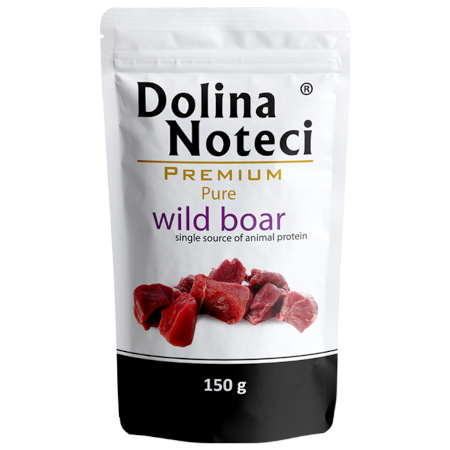 Mokra karma dla psa alergika Dolina Noteci Premium Pure bogata w dzika saszetka 150 g