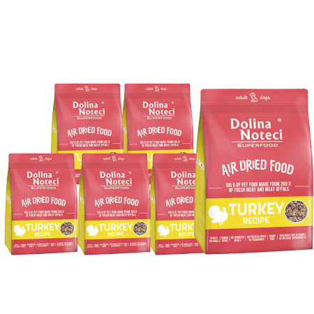 Dolina Noteci Superfood danie z indyka karma suszona dla psa 6 x 1 kg