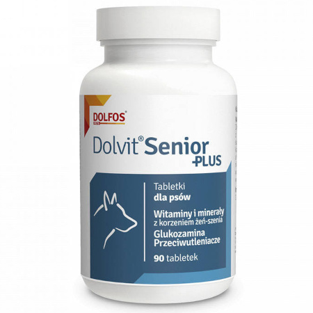 Dolvit Senior Plus 90 Tabletek kompleks witamin dla starszych psów
