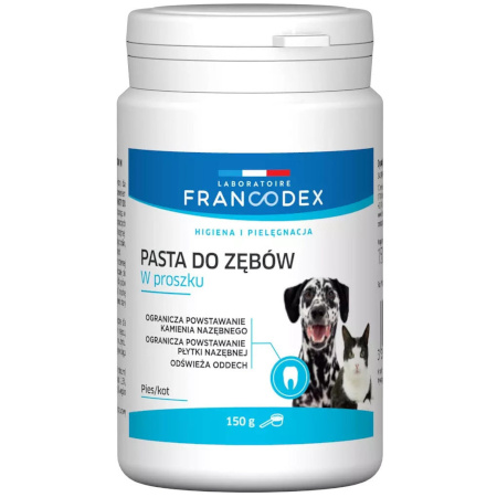 Francodex Pasta do zębów w proszku dla psów i kotów 150 g