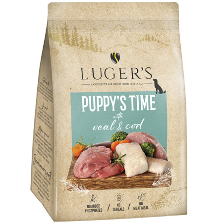 Luger’s Puppy's Time karma suszona dla psa szczeniaka cielęcina i dorsz 3 kg