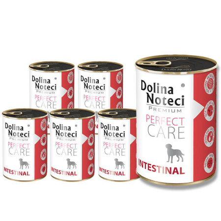 Mokra karma dla psów z problemami gastrycznymi Dolina Noteci Premium Perfect Care Intestinal zestaw 12 x 400 g