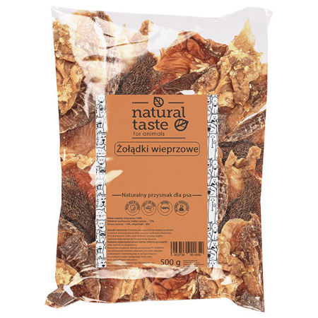 Natural Taste Naturalny przysmak gryzaki dla psa żołądki wieprzowe 500 g