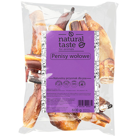 Natural Taste naturalny przysmak gryzaki dla psa penisy wołowe 600 g