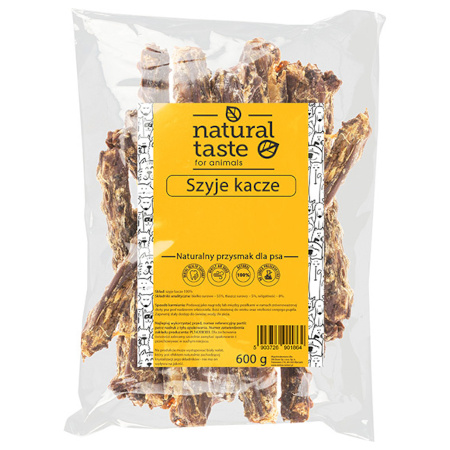 Natural Taste naturalny przysmak gryzaki dla psa szyje kacze 600 g