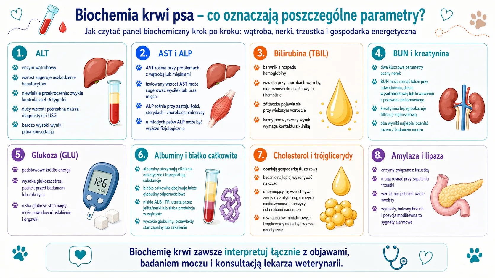 Biochemia krwi psa – co oznaczają poszczególne parametry?