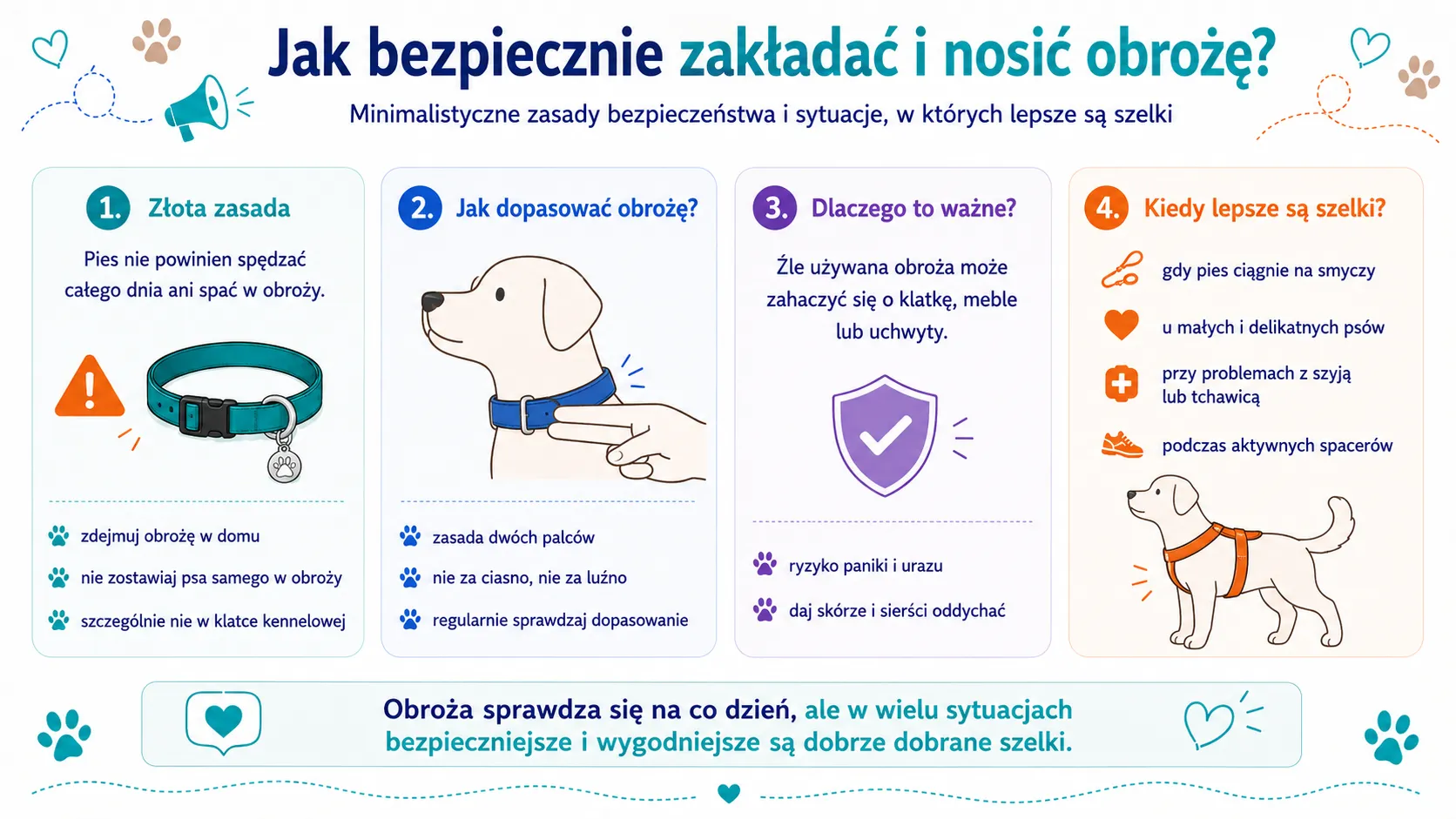 Jak bezpiecznie zakładać i nosić obrożę?