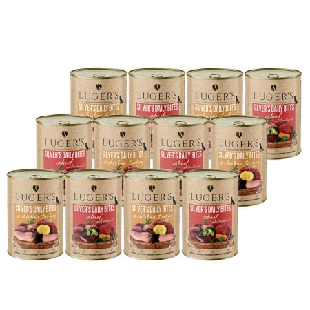 Karma mokra dla psa Luger's Silver's Daily Bites mix 12 x 400 g