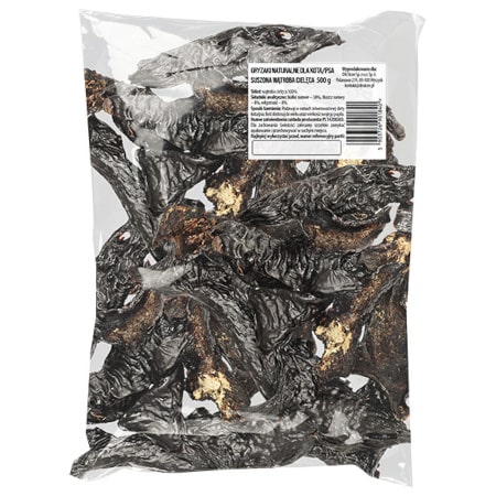 Naturalny przysmak gryzaki dla psa i kota wątroba cielęca 500 g