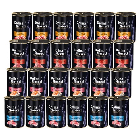 Dolina Noteci Premium Mokra karma dla kota zestaw mix smaków 24 x 400 g