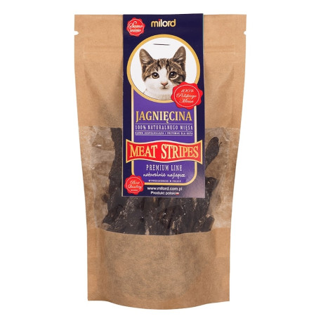 Milord Przysmak dla kota jagnięcina paski 40 g