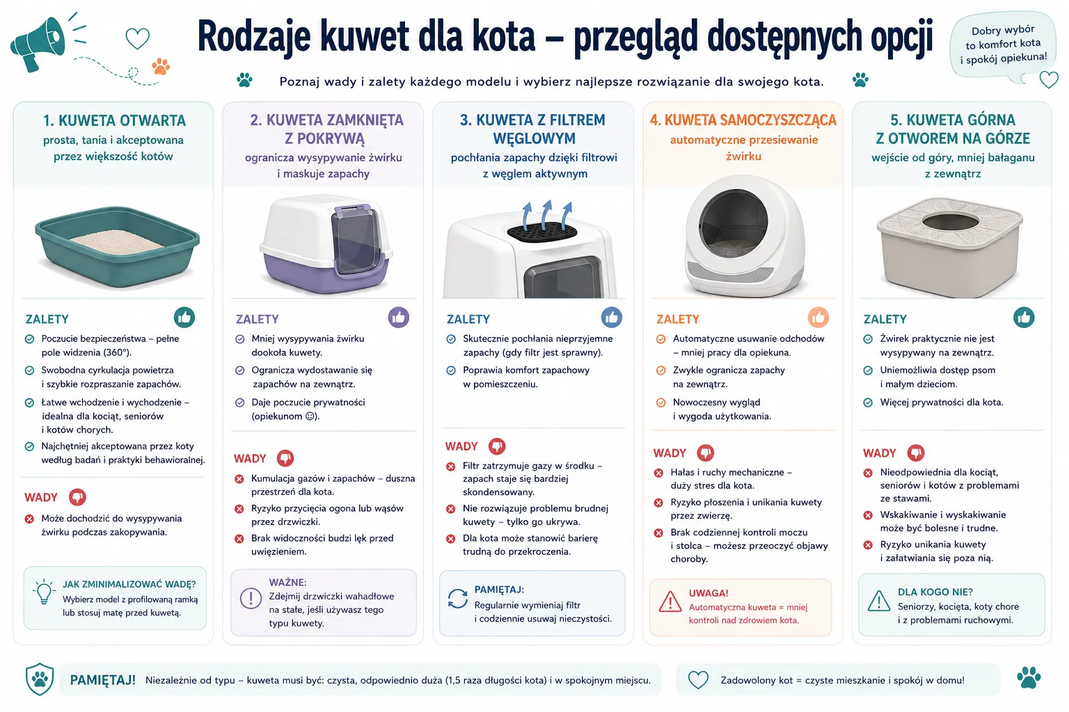 Jaka kuweta dla kota będzie najlepsza?