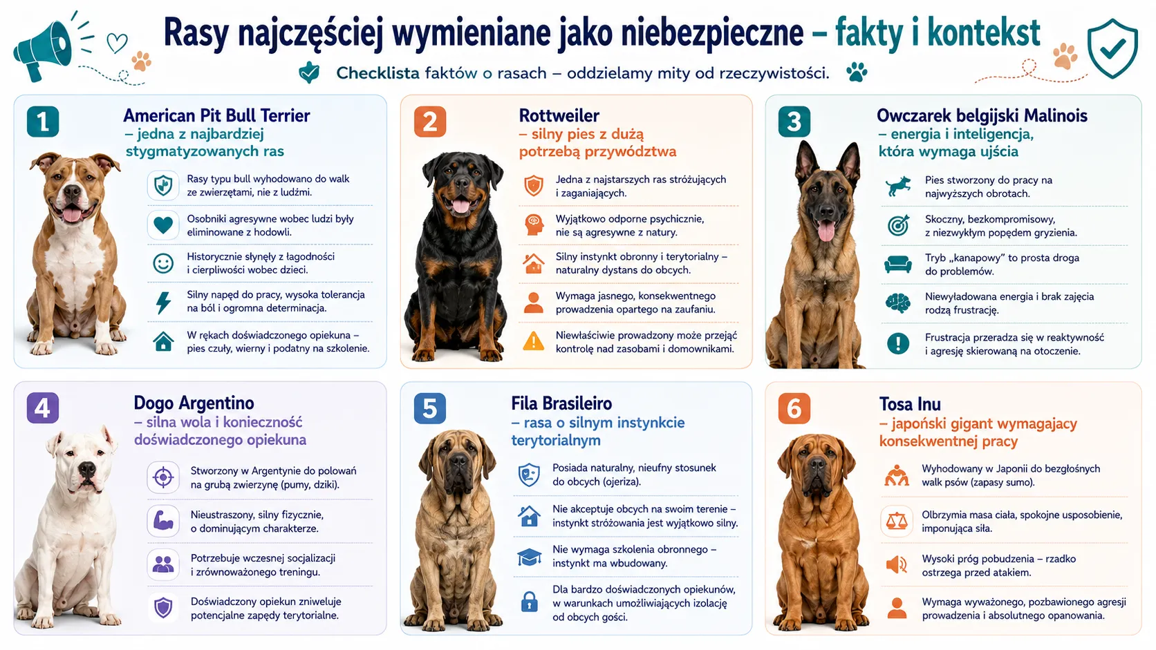 Najgroźniejsze rasy psów – fakty, mity i odpowiedzialna opieka