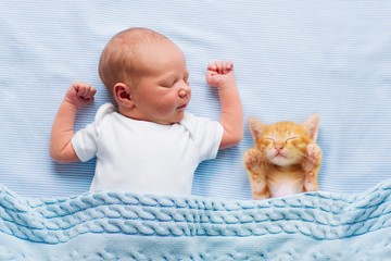 Niemowlę i kot, czyli jak przygotować kota na dziecko?