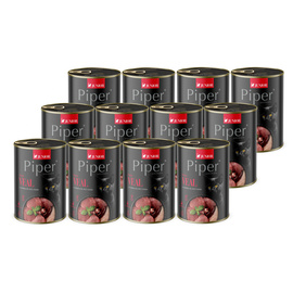 Mokra karma dla kota Piper Animals Junior z cielęciną zestaw 12 x 400 g