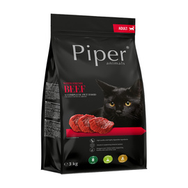 Karma sucha dla kota Piper Animals ze świeżą wołowiną 3 kg