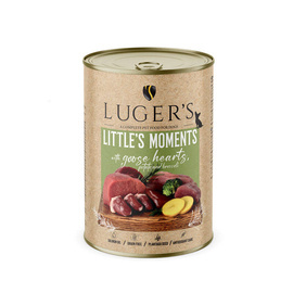 Karma mokra dla psów małych ras Luger's Little's Moments z sercami z gęsi, ziemniakiem i brokułem 400 g