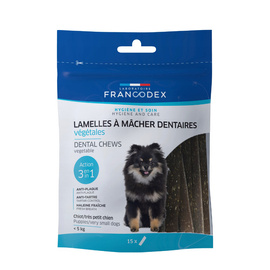 Paski dentystyczne Francodex do gryzienia XS usuwające kamień i brzydki zapach z pyska 114 g