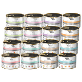 Mokra karma dla psów małych ras Dolina Noteci Premium mix smaków zestaw 16 x 185 g