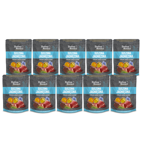 Dolina Noteci Premium Karma suszona dla kota jagnięcina zestaw 10 x 150 g