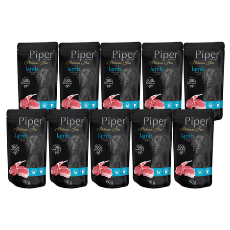 Mokra karma dla psa Piper Platinum Pure jagnięcina zestaw 10 x 150 g