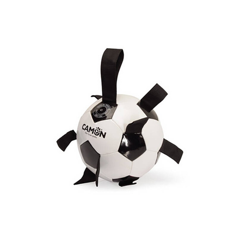 Camon Piłka z uchwytami zabawka dla psa biało-czarna 21 cm