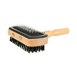 Trixie Szczotka dla psa i kota drewniana dwustronna 10 x 18 cm