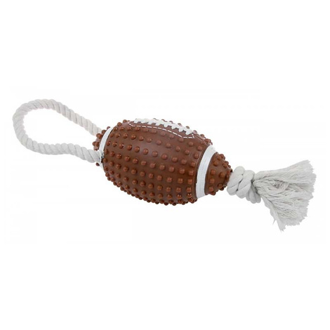 Zolux Zabawka dla psa piłka rugby ze sznurkiem