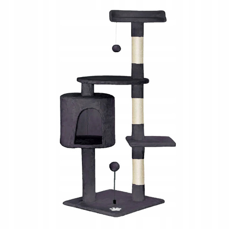 Gaczoo Drapak dla kota ciemnoszary 40 x 40 x 116 cm