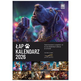 Dolina Noteci x AI Wizards Łap kalendarz 2026 Psy A3