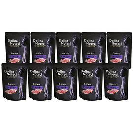Mokra karma dla kota Dolina Noteci Premium danie z królika zestaw 10 x 85 g